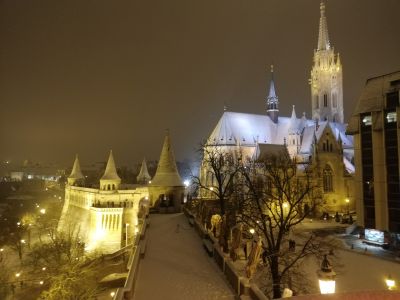 Fischerbastei und Matthiaskirche. Budapest.