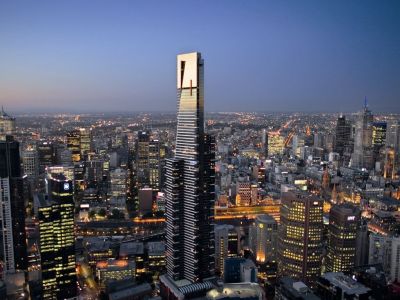 Der Eureka Sky Tower ist das höchste Wohngebäude der Welt.