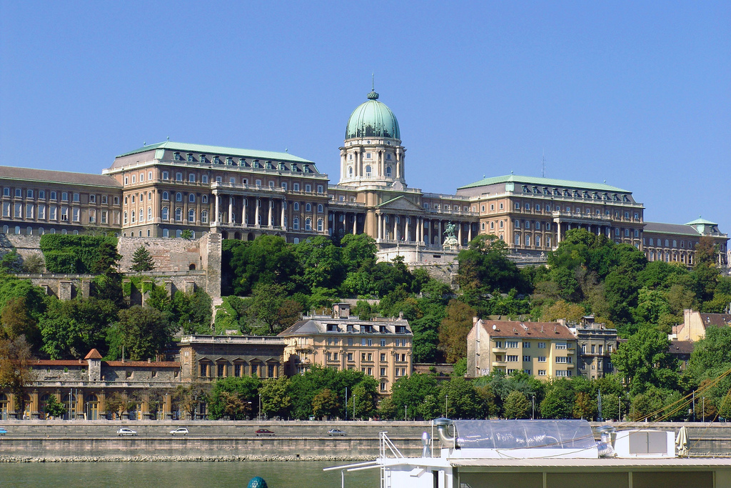 Die Budaer Burg in Budapest.