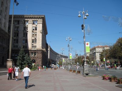 Chreschtschatyk Straße. Kiew.
