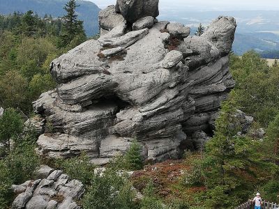 Szczeliniec Wielki/Große Heuscheuer. Polen.