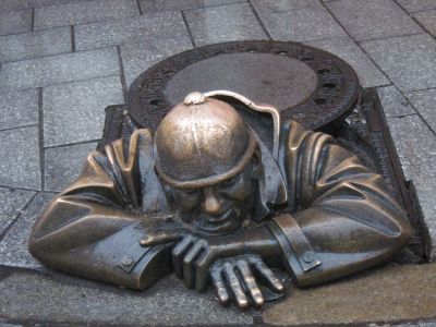 Gucker Statue. Bratislava.