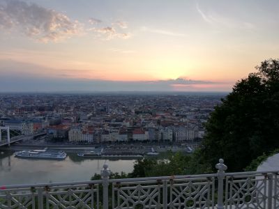 Blick auf Budapest von Gellértberg.