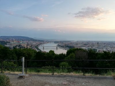 Blick auf Budapest von Gellértberg.
