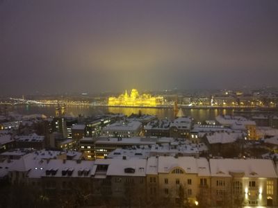 Blick auf Parlament. Budapest.