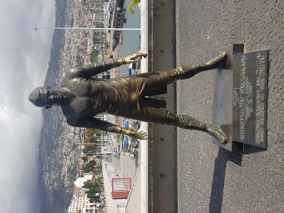 Statue von Cristiano Ronaldo. Madeira.