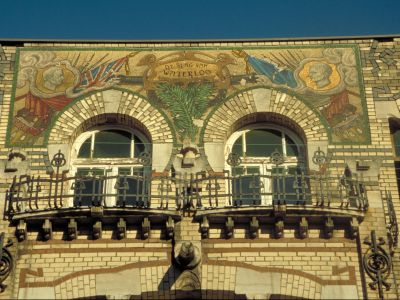 Jugendstil Architektur in Antwerpen.