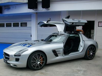 Das Safety Car beim Großen Preis von Ungarn 2012 - Der Mercedes-Benz SLS AMG G3.