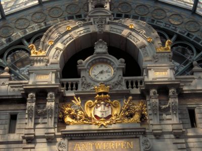 Bahnhofskuppel Antwerpen-Centraal.