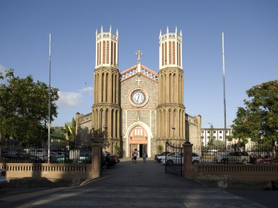 Cathedral of he Immaculate Conception (Kathedrale der Unbefleckten Empfängnis) in Port-of-Spain, der Hauptstadt von Trinidad und Tobago.