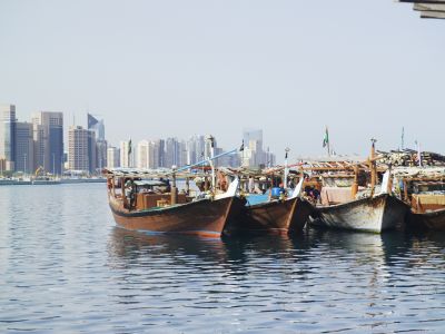 Dhowhafen Abu Dhabi.