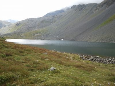 Der Flüelapass von der Davoser Seite aus aufgenommen.