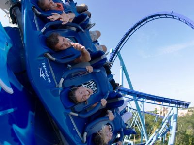 SeaWorld's Flying Coaster Manta.