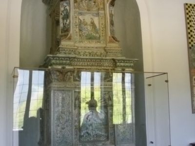 Antiker Ofen im Museum vom Schloss Hellbrunn.