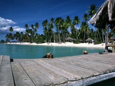 Der Pigeon Point auf Tobago.