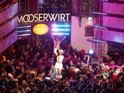 Die RTL2 Après-Ski-Hits beim Mooserwirt in St. Anton am Arlberg sind jedes Jahr ein Publikumsmagnet.