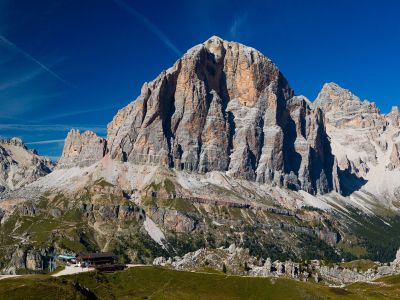 Berghütte Rifugio Scoiattoli auf 2.255m - Cortina d'Ampezzo.