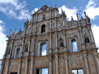 Ruine von St. Paul in Macau.