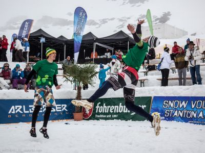 „Snow Volleyball Tour in St. Anton am Arlberg.