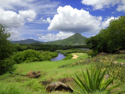 Der Tamarin Golf Course auf Mauritius.