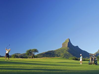 Der Tamarin Golf Course auf Mauritius.