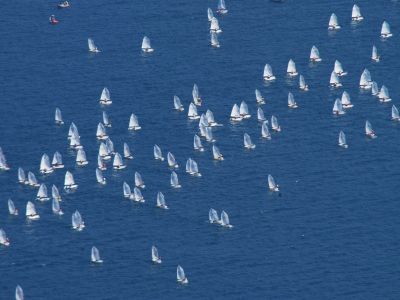 Regatta auf dem Gardasee.