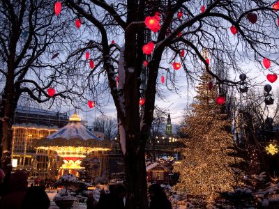 Weihnachtsmarkt in Tivoli.