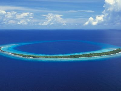 Inselpanorama welches seinesgleichen sucht. Die Malediven.