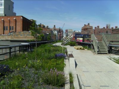 Neuer Park auf alter Bahntrasse in New York