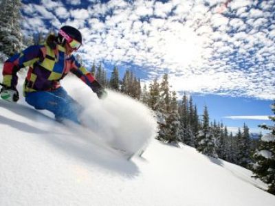 Neuschnee in den Colorado Rocky Mountains